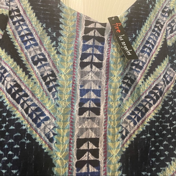 Fire Los Angeles Navy mult boho NWT - Picture 3 of 4